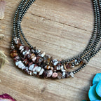 Wild Horse Choker Necklace – Sterling Silver Pearls - 14" | The Bijoux FAB