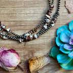 Wild Horse Necklace – Sterling Silver Pearl Necklace 16” Adjustable | The Bijoux FAB