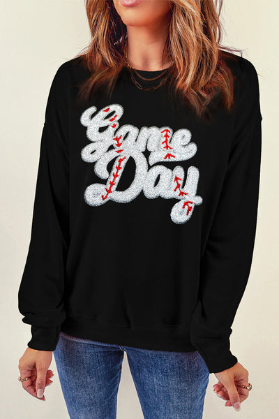 Baseball Game Day Long Sleeve Sweatshirt