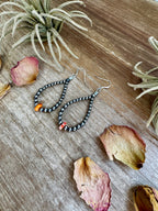 Coral Spiny Oyster Teardrop Earrings – Sterling Silver Western Dangle Earrings | The Bijoux FAB