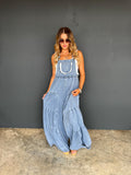 PREORDER - Boho & Lace Denim Overalls | Blakeley Designs