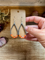 Orange Spiny Oyster Earrings – Sterling Silver Pearls
