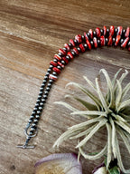 NFR Collection Spiny Oyster Necklace – 5mm Sterling Silver Pearls 37” Long Western Necklace | The Bijoux FAB