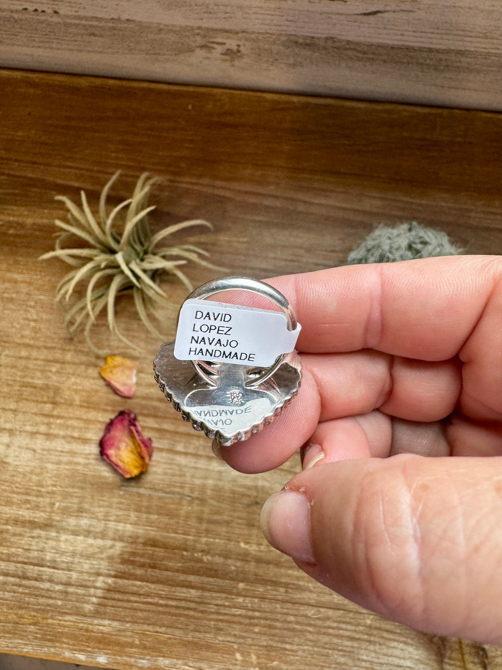 Hearth Ring -size 8 1/2 - Kingman turquoise & sterling silver