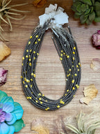 Palomino Turquoise Sterling Silver Pearls Necklace – 15” | The Bijoux FAB