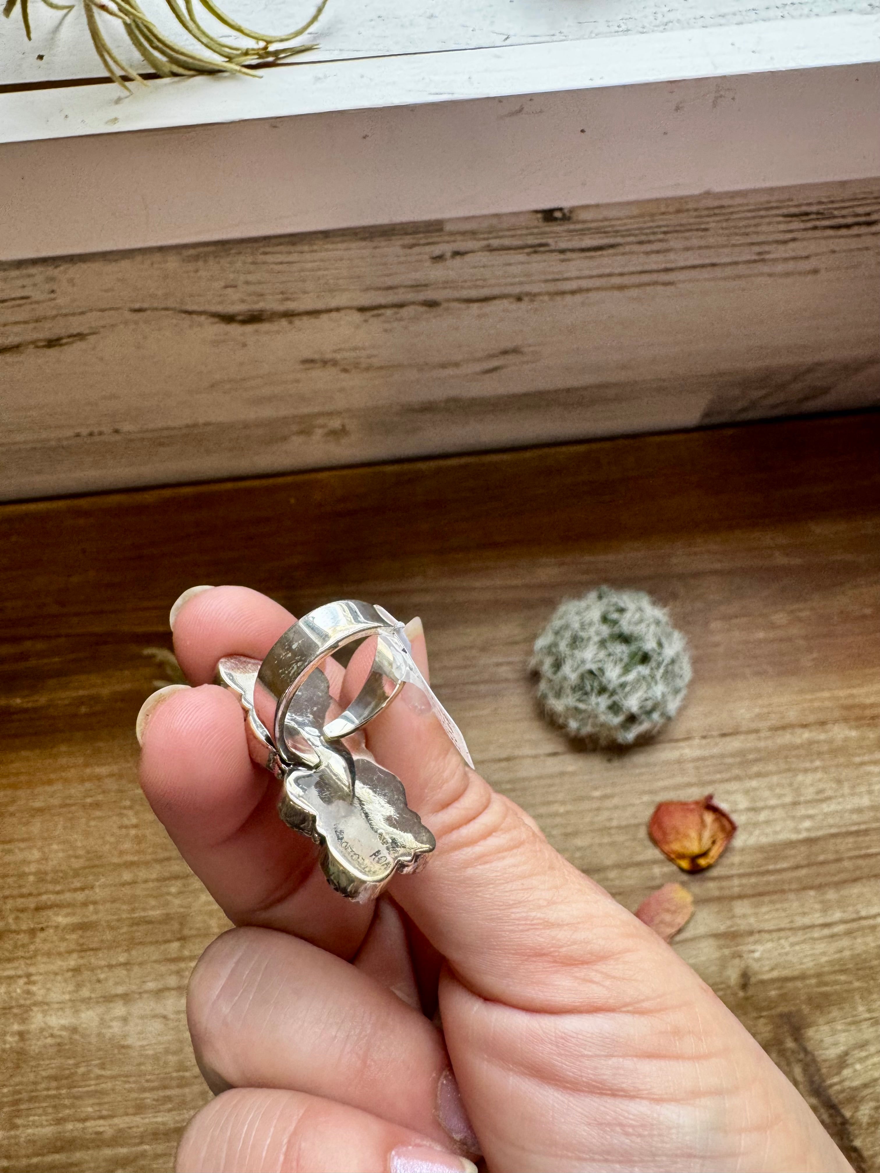 Multi Stone Turquoise Ring – Kingman Turquoise & Wild Horse Sterling Silver Size 5
