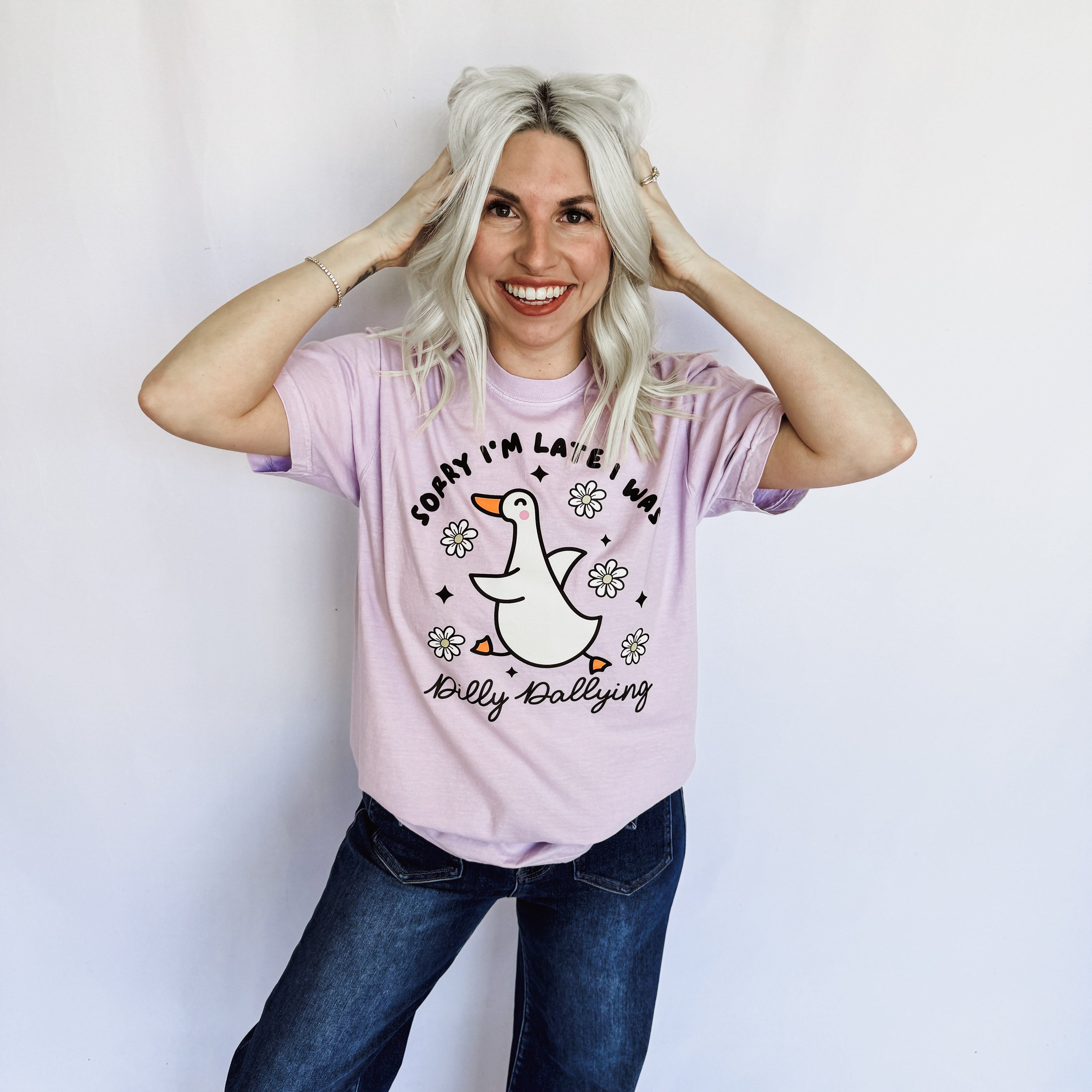 *Dilly Dallying Goose Graphic Tee