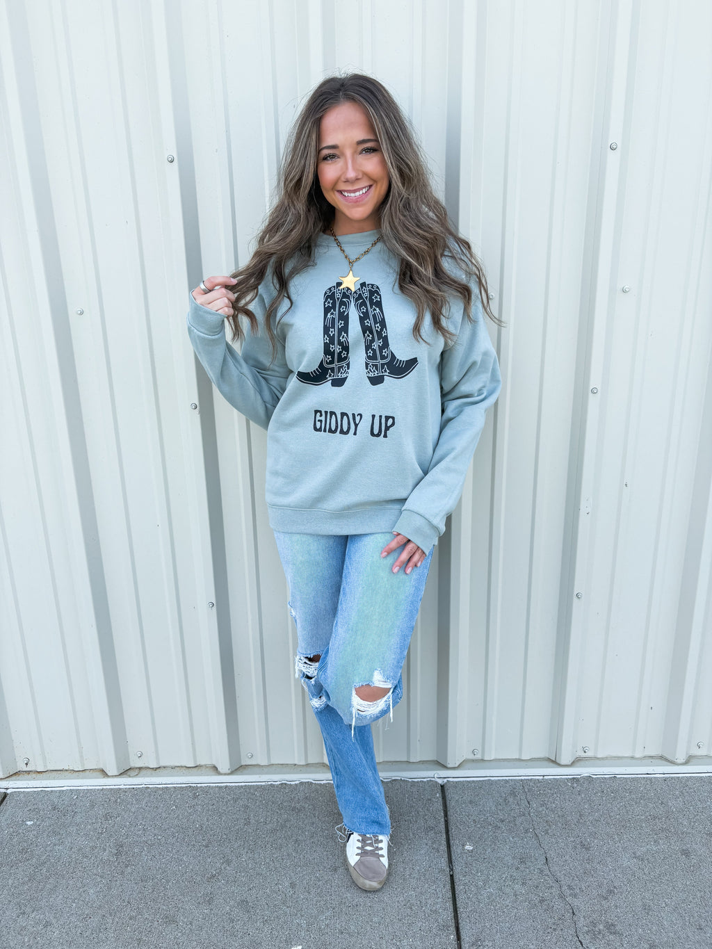giddy up sweatshirt