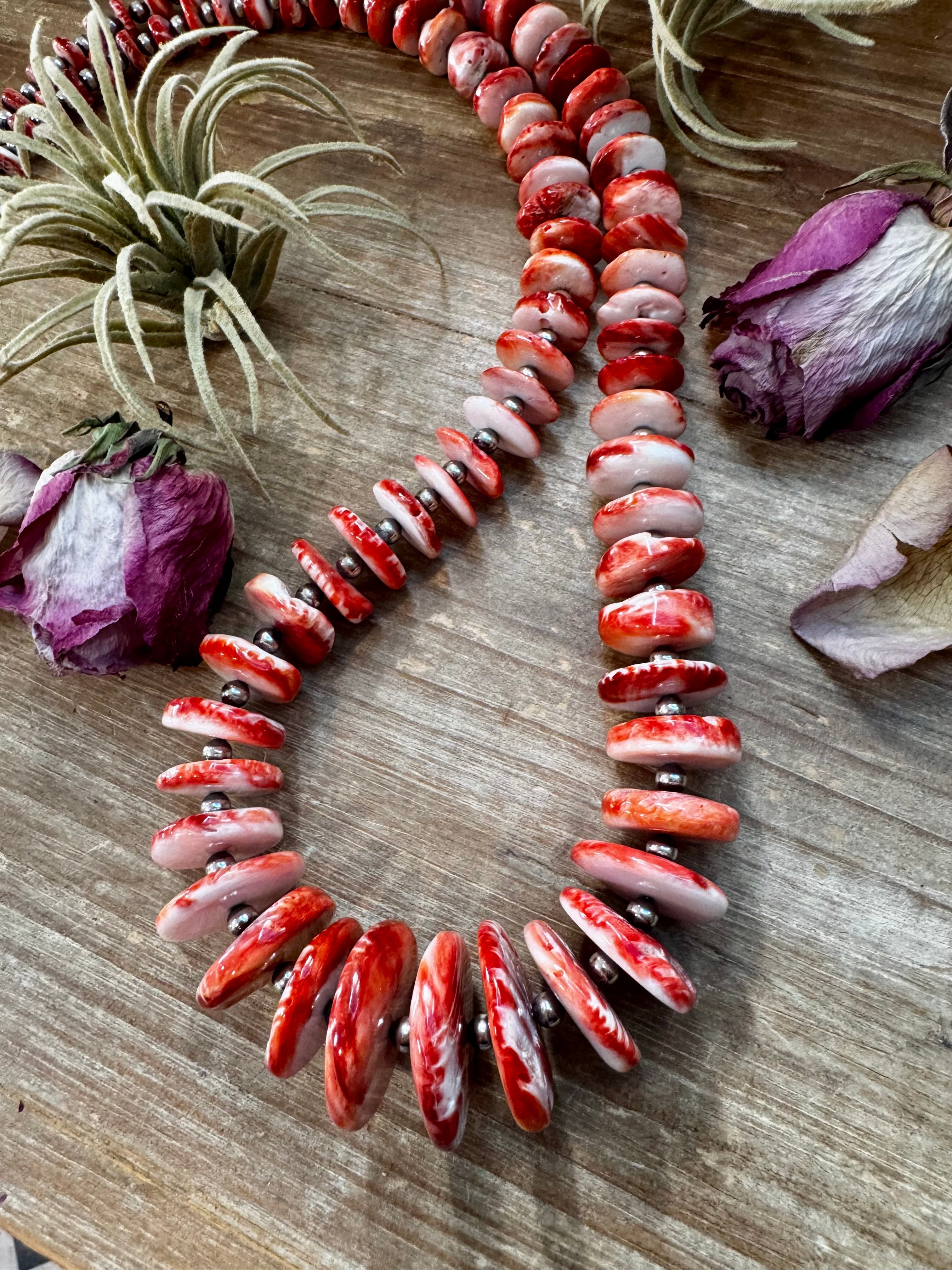 NFR Collection Spiny Oyster Necklace – 5mm Sterling Silver Pearls 37” Long Western Necklace | The Bijoux FAB