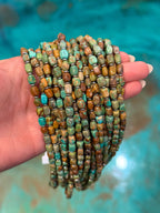 Turquoise Tube Necklace – Sterling Silver & Hematite (18") | The Bijoux FAB