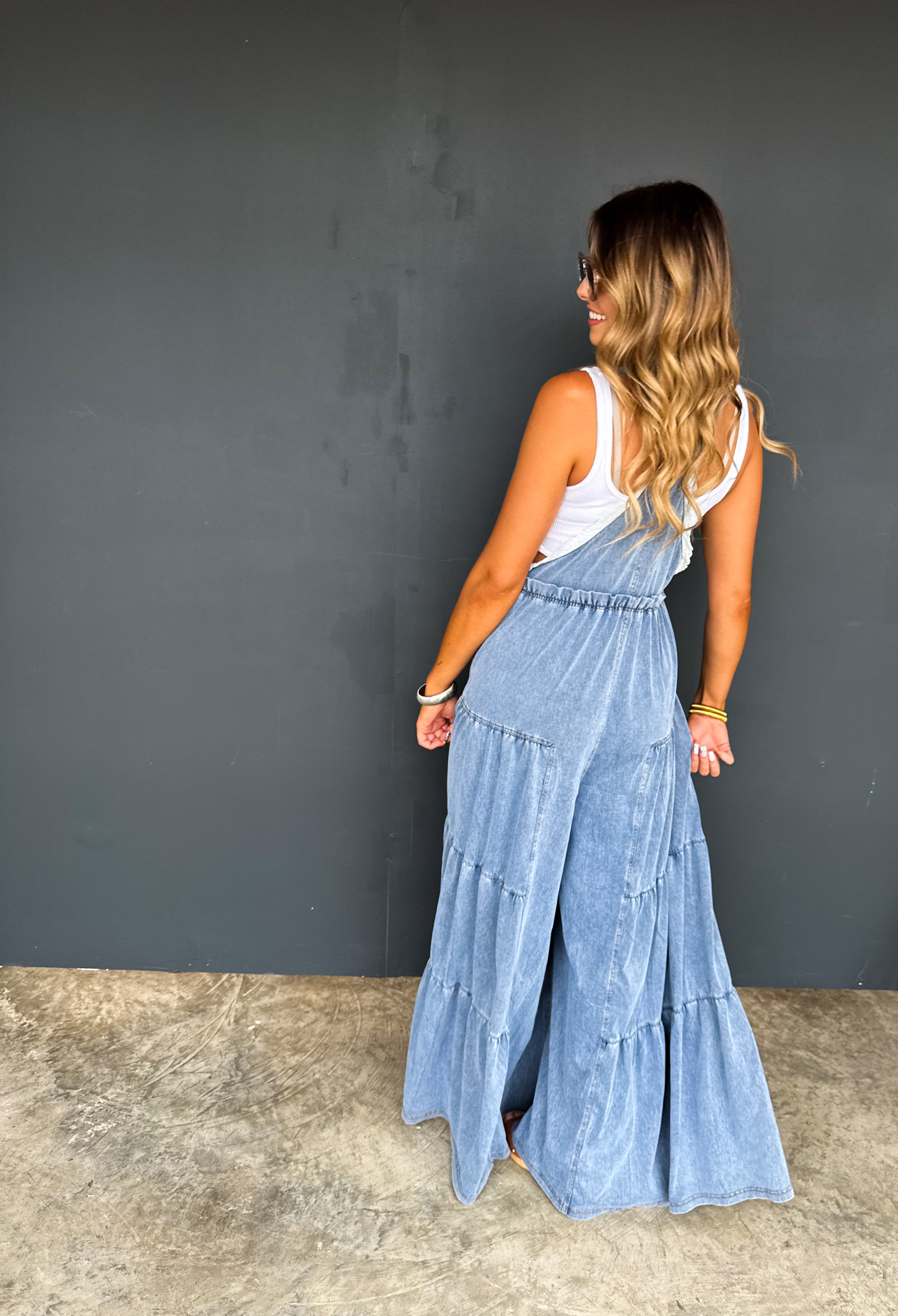 PREORDER - Boho & Lace Denim Overalls | Blakeley Designs