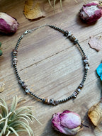 Wild Horse Necklace – Sterling Silver Pearl Necklace 16” Adjustable | The Bijoux FAB