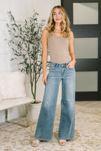 Adrian Mid Rise Retro Wide Leg