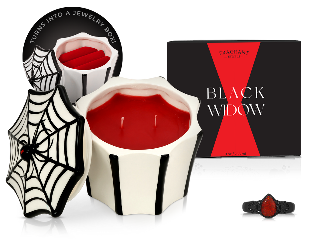 Black Widow - Jewel Candle Ceramic