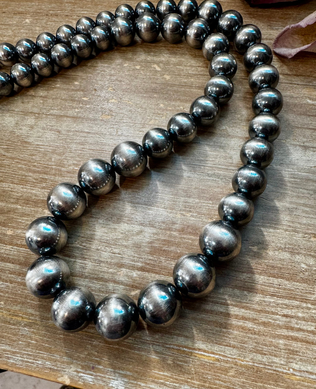 NFR Collection Sterling Silver Pearl Necklace – Graduated 6mm to 16mm 45” Long | The Bijoux FAB