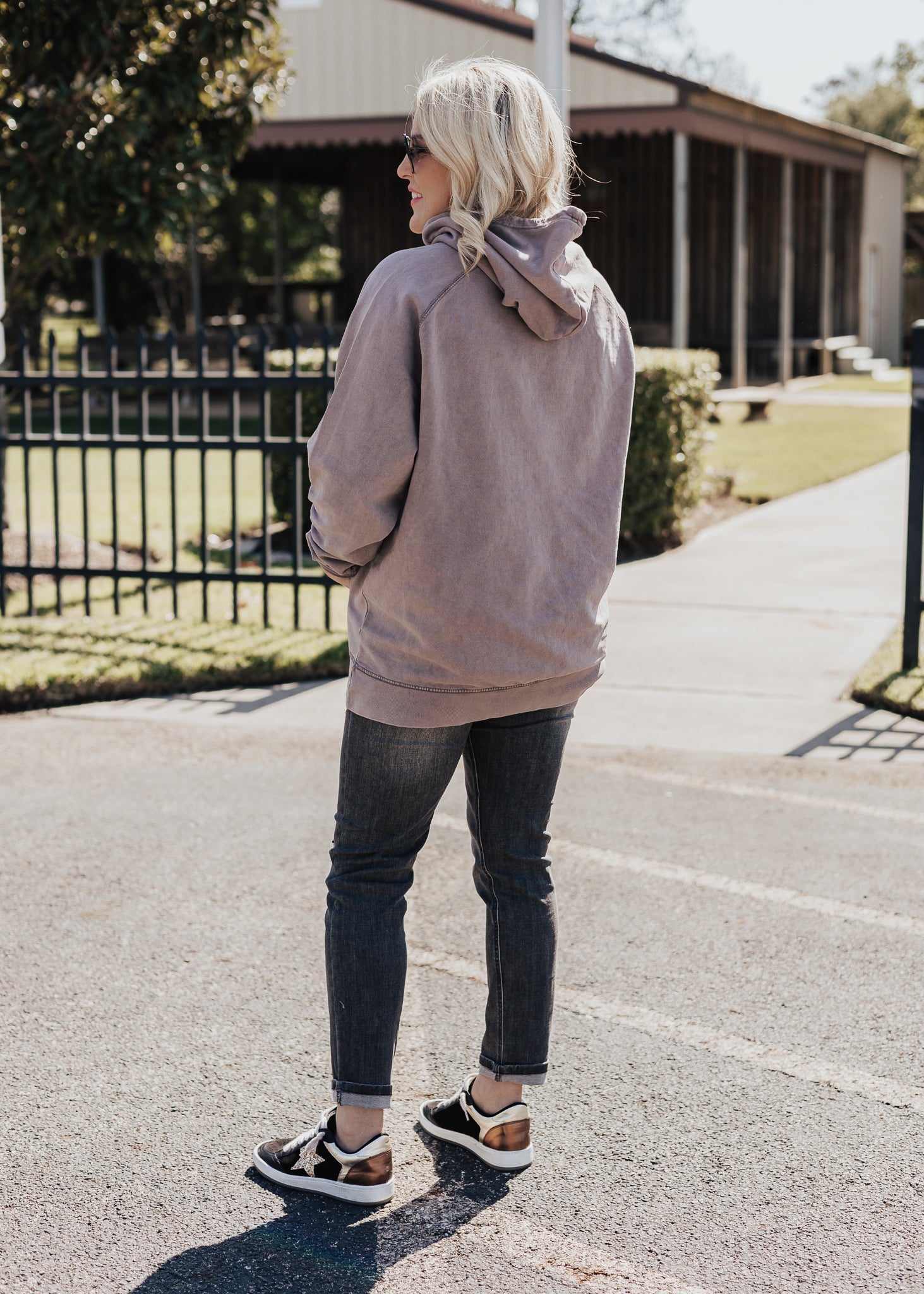 Pre-Order: Baseball Vintage Raglan Hoodie *Zinc (Grey/Purple) (S-3X)