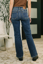Casey Mid Rise Bootcut Judy Blue Jeans with Phone Pocket