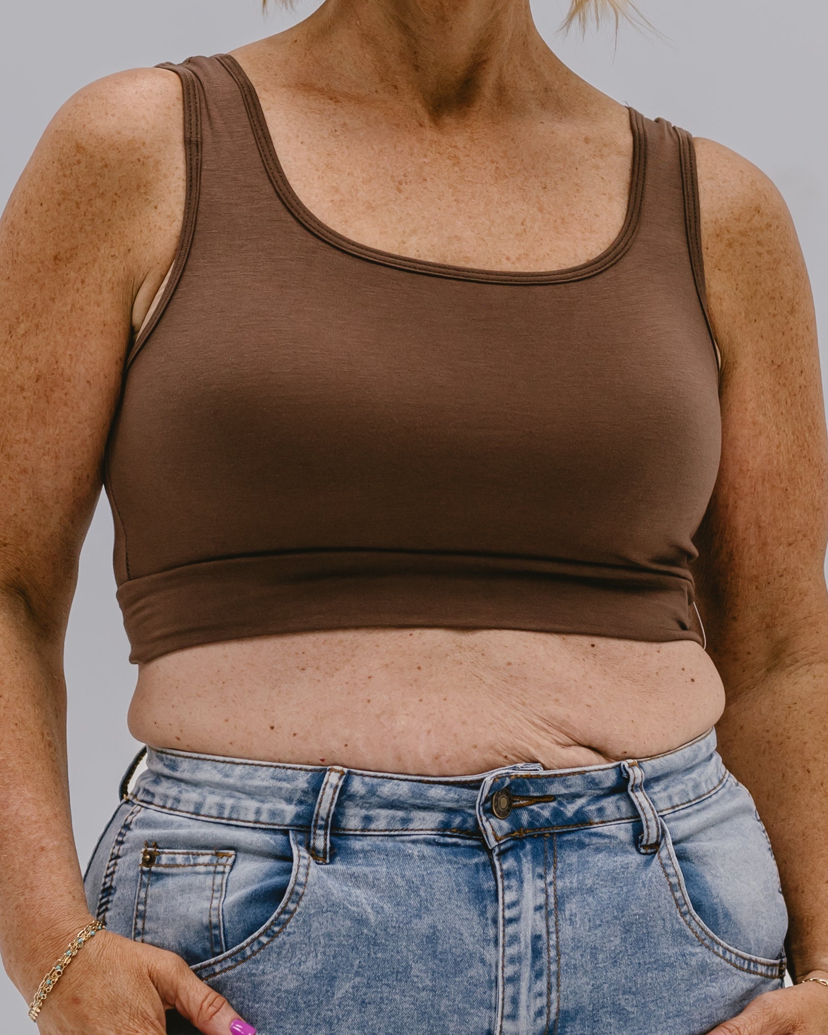 Classic Wide Strap Tank Halftee