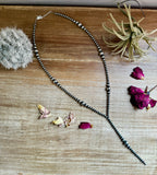 Sterling Silver Pearls Lariat Necklace – Adjustable Western Layering Piece | The Bijoux FAB