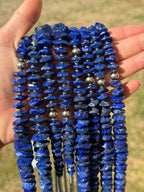 23” Graduated Lapis Necklace
