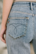 Judy Blue Mid Rise Boyfriend Jeans – Distressed Stretch Denim