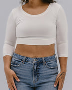 Elegant 3/4 Sleeve Halftee
