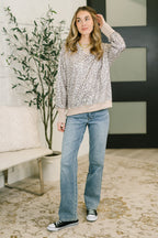 Leopard French Terry Pullover – Crew Neck Relaxed Sweatshirt