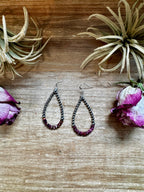 Purple Spiny Oyster Earrings – Sterling Silver Pearls