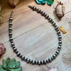 12mm Sterling Silver Pearl Statement Necklace