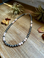 Pink Conch & Sterling Silver Pearl Necklace – 19” | The Bijoux FAB