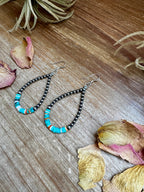 Sterling Silver Pearl & Colorful Heishi Drop Earrings | The Bijoux FAB