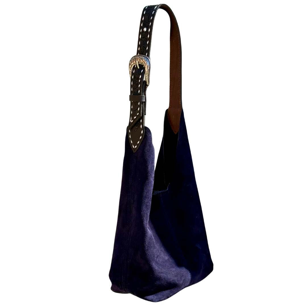 Darlin Duo- Navy Blue With Knight Cowboy Strap