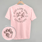 Just a Girl Who Loves Cats – Comfort Colors Graphic Tee or Sweatshirt