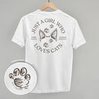 Just a Girl Who Loves Cats – Comfort Colors Graphic Tee or Sweatshirt