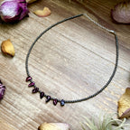 Purple Dyed Freshwater Pearl Choker – 15.5" | The Bijoux FAB
