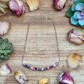 Pink Dyed Turquoise Necklace 16 inch