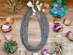 Silver Beaded Layering Necklace – 20" | The Bijoux FAB