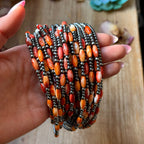Orange Spiny Oyster Choker – Sterling Silver -14.5" | The Bijoux FAB