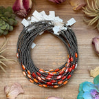 Orange Spiny Oyster Choker – Sterling Silver -14.5" | The Bijoux FAB