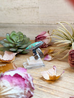 MJ Ring – Sterling Silver Adjustable Oval Turquoise Ring