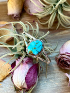 Turquoise Sterling Silver Cuff Bracelet – Small Wrist Friendly