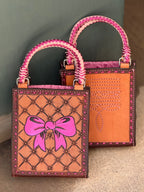 The Card Handbag- Pink bow