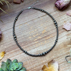 Graduated Sterling Silver Pearl Choker Necklace – 4-5-6-8mm 15” + 3” Extender | The Bijoux FAB