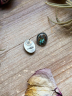 Sterling Silver Rising Phoenix Turquoise Stud Earrings