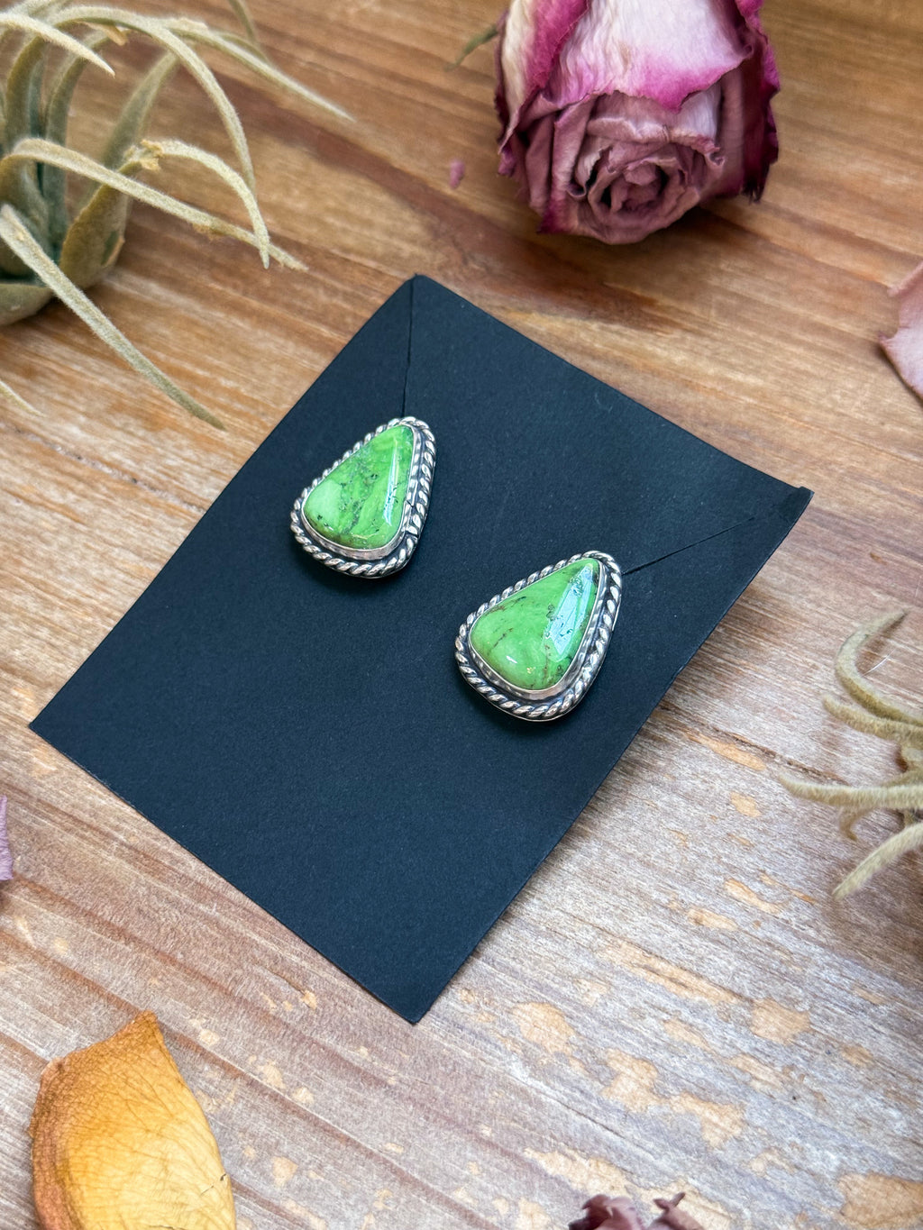Carico Lake Turquoise Stud Earrings – Sterling Silver | Jason Ogg