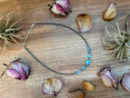 Golden Hills Turquoise & Sterling Pearl Necklace – 16" | The Bijoux FAB