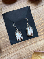 Wild Horse Jasper Sterling Silver Dangle Earrings | Artist Jason Ogg