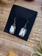 Wild Horse Jasper Sterling Silver Dangle Earrings | Artist Jason Ogg