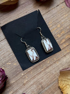 Wild Horse Jasper Sterling Silver Dangle Earrings | Artist Jason Ogg