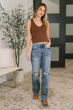 Kayla High Waist Rigid Magic Slim Straight